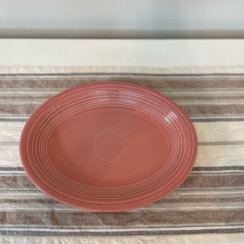 Fiestaware Vintage Rose Oval Serving dish